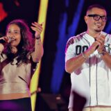 عمرو دياب وابنته جانا خلال أول ظهور إعلاني لها