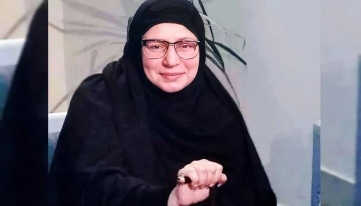 عبلة كامل رمضان أثناء تصوير مشهد من العمل الجديد