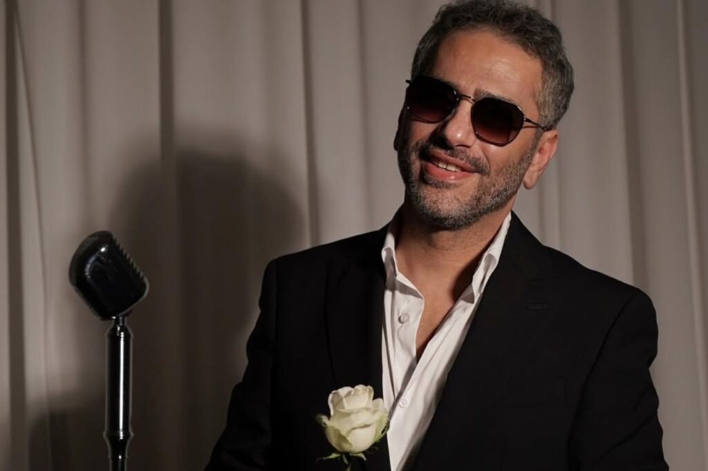 فضل شاكر خلال جلسة تصوير ألبومه الأخير